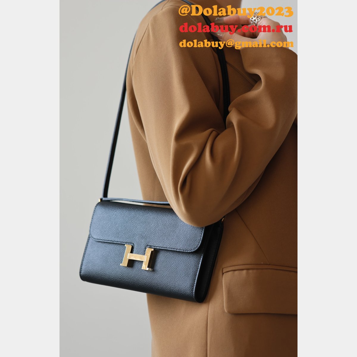Luxury hermes constance to go epsom H clutch