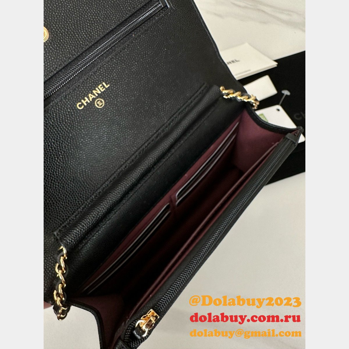 CLASSICAL Knockoff CC WOC SMALL CAVIAR LEATHER CHAIN BAG