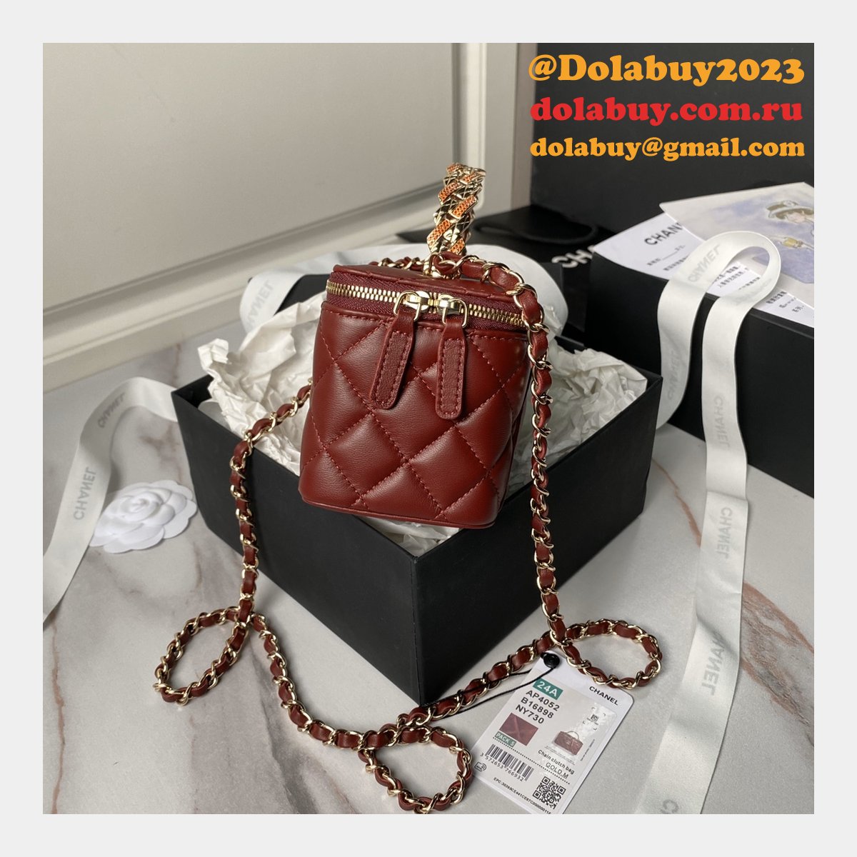 Luxury Replica Crossbody Shoulder Cosmetic Case Vanity Box Tote AP4052 Bags