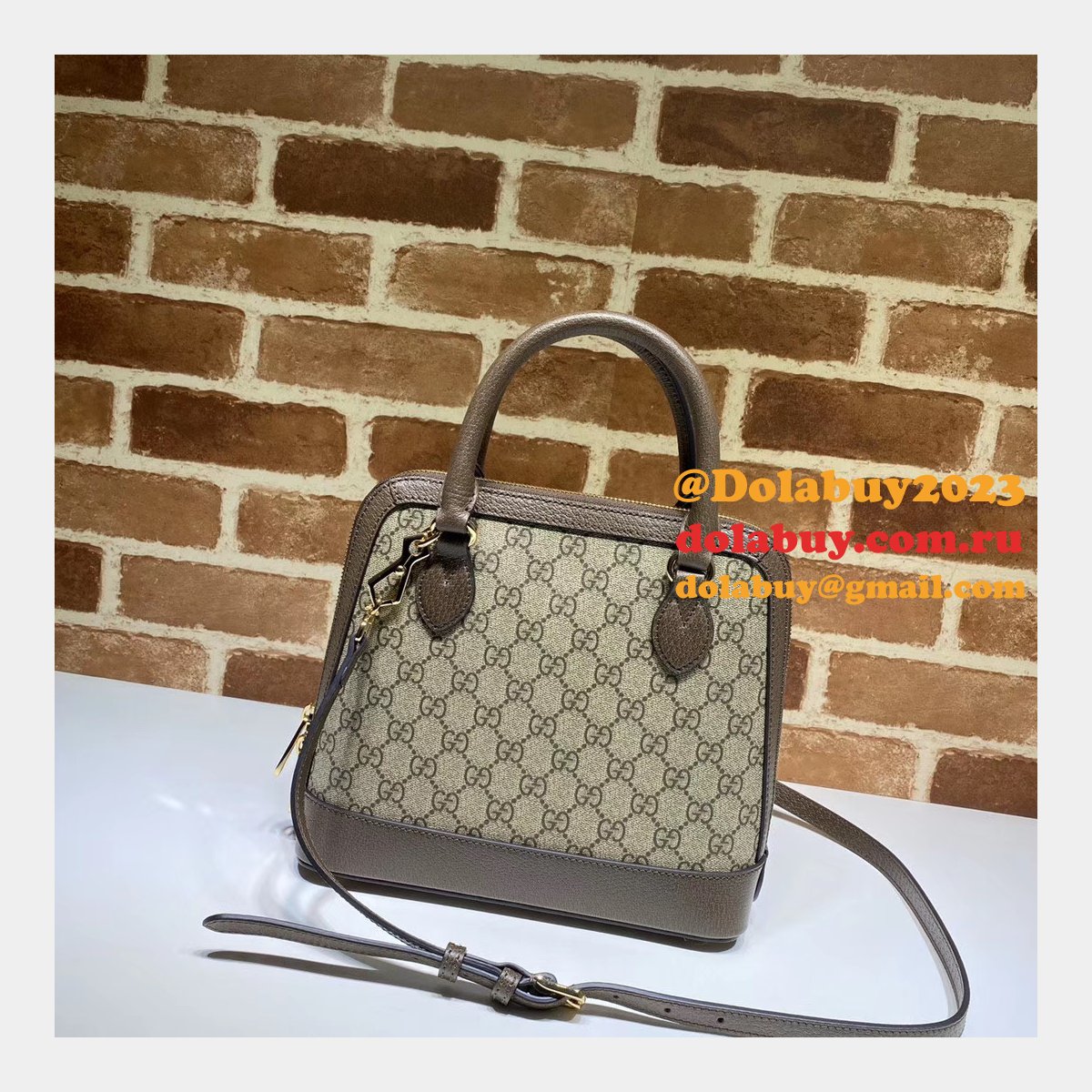 designer G*u*i replica 1955 horsebit small top handle 621220 bag