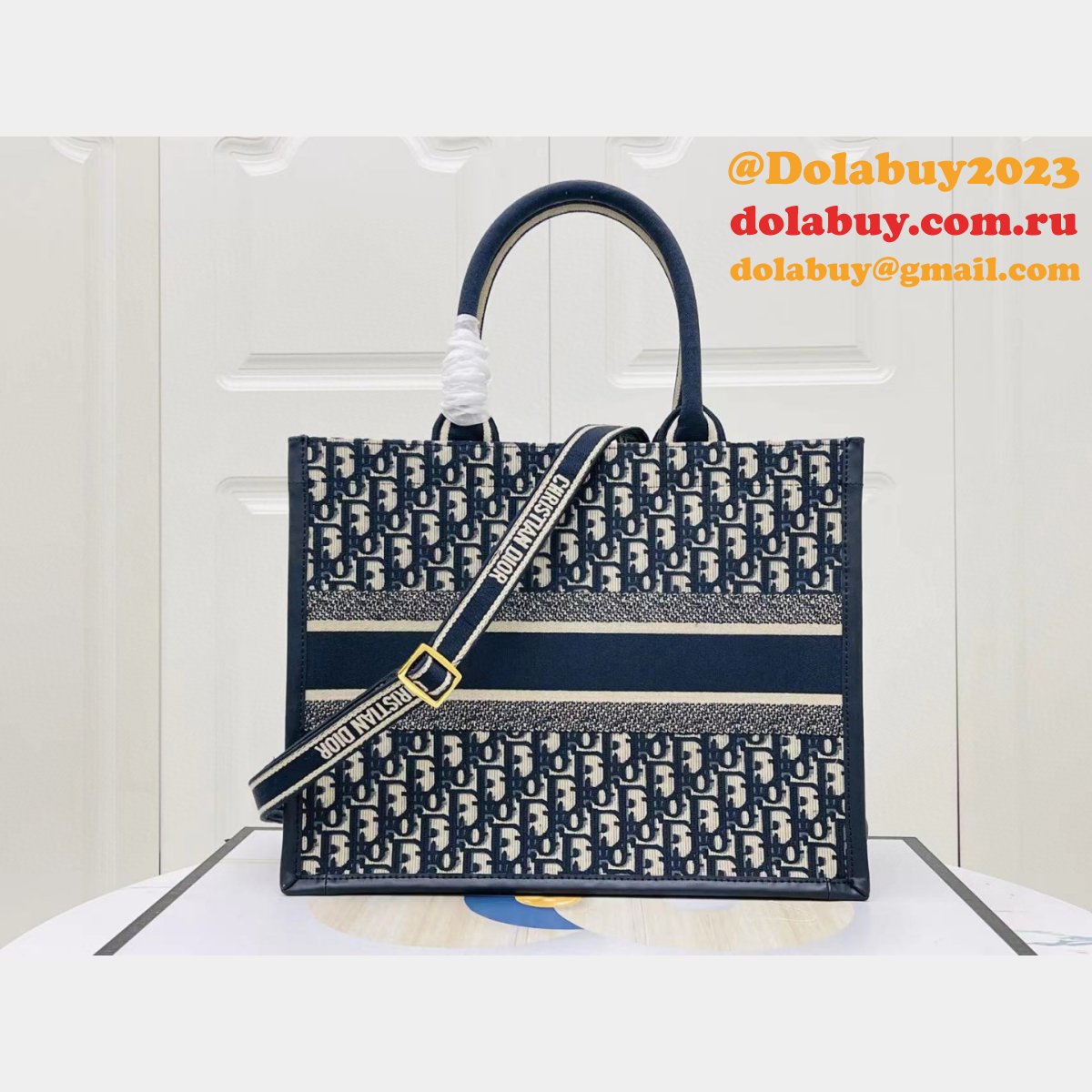 Luxury Dior Book tote with strap new 1286 all size