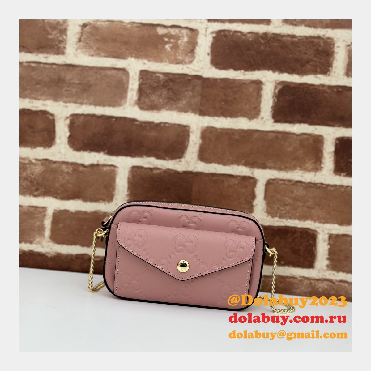 1:1 mirror G*u*i gg super mini shoulder duplicate 781554 bag