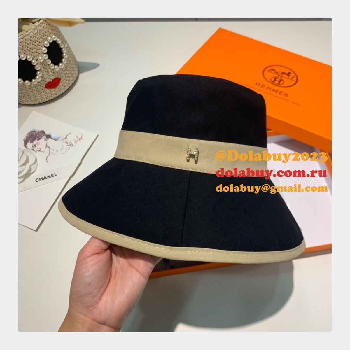 Hermes Top Quality H deduction Fishermans hat