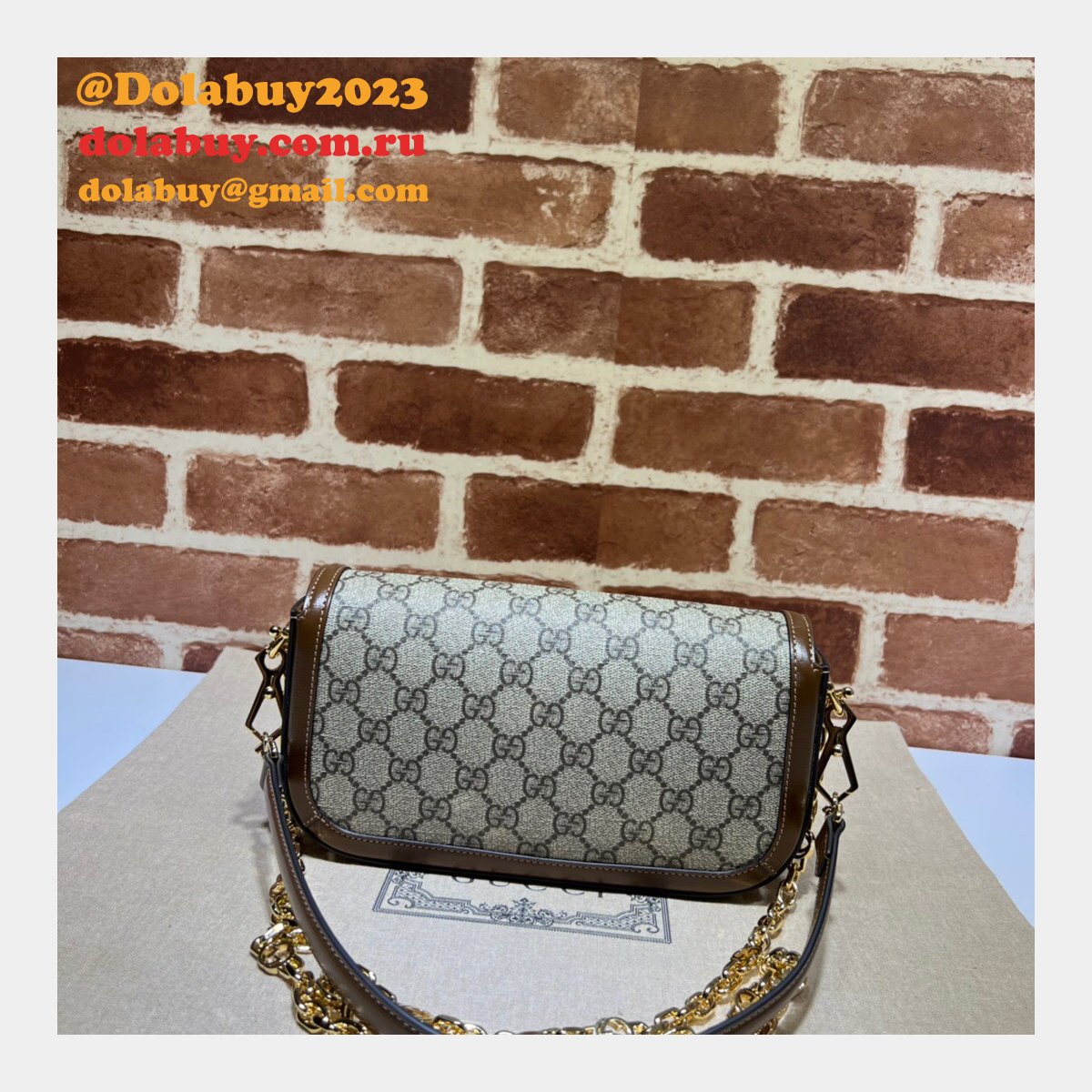 G*u*i designer horsebit 1955 shoulder chain 735178 7 star bag