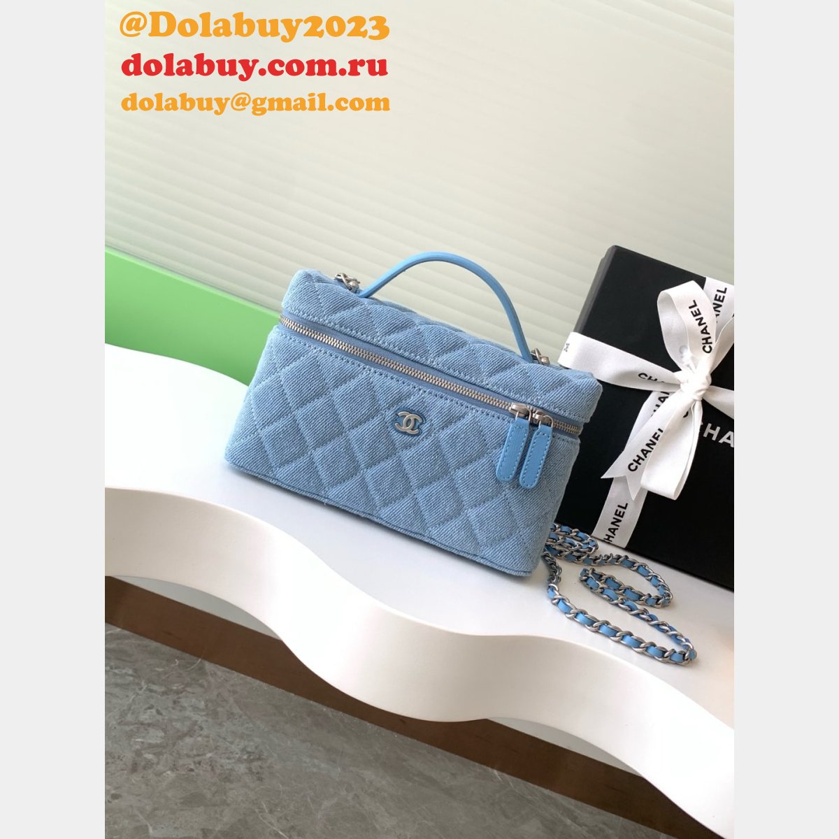 Fashion AP4407 Long Vanity With Chain Knockoff Bag