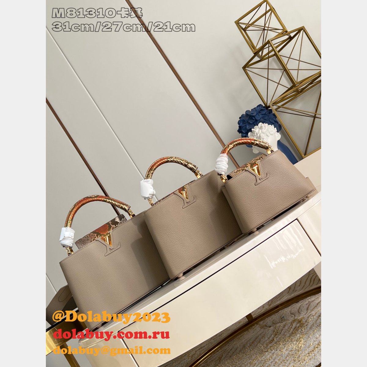 Louis Vuitton Capucines M81310 Designer Replica Bag