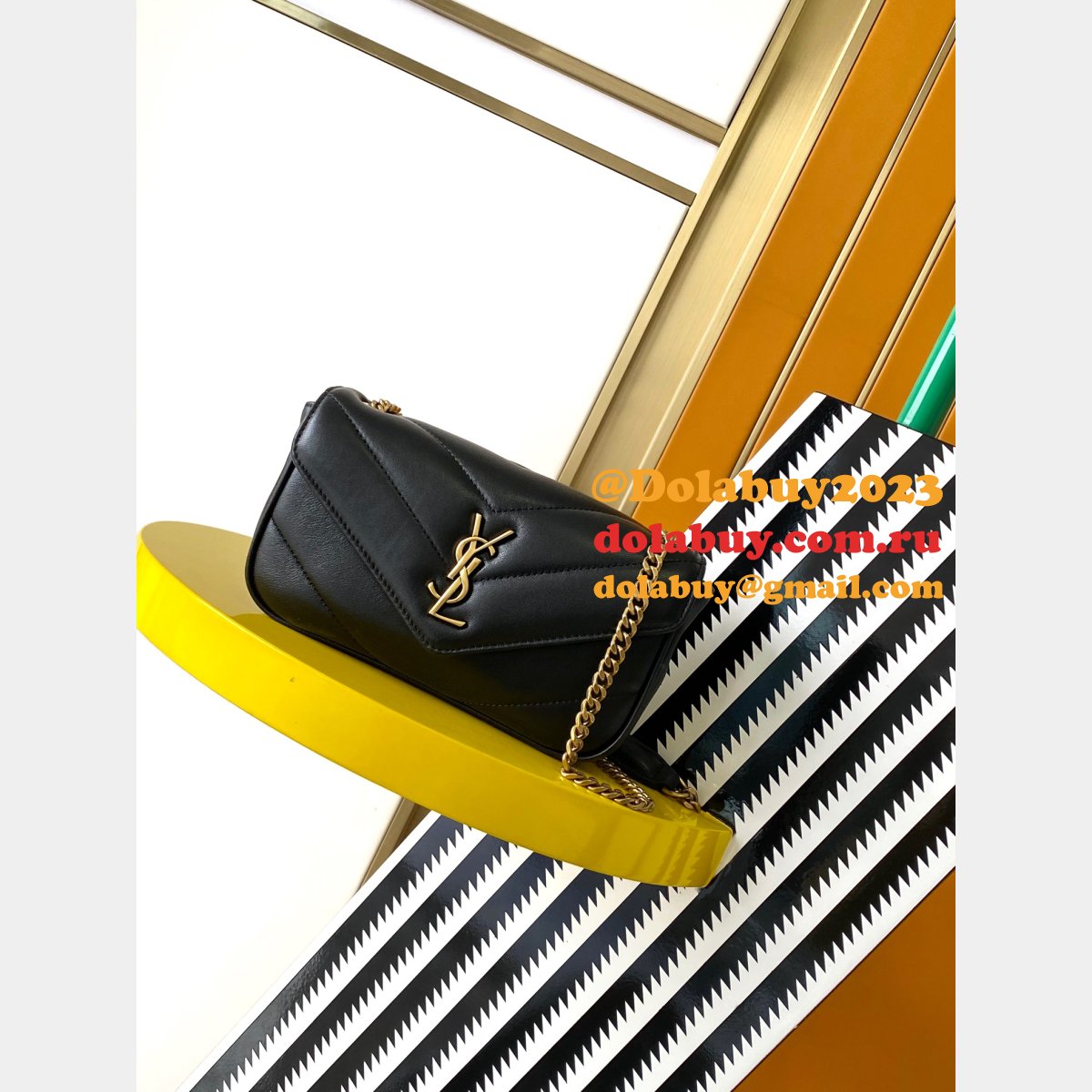 Top Quality Saint Laurent New LouLou HANDBAG 20/24/29cm Black