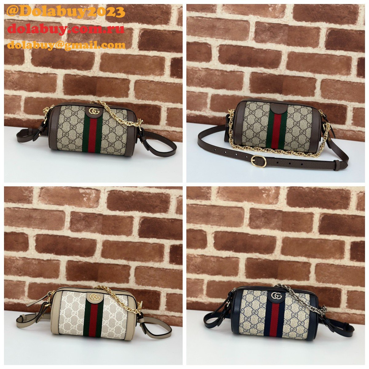 G*u*i designer ebony supreme 795208 ophidia mini shoulder fake bag