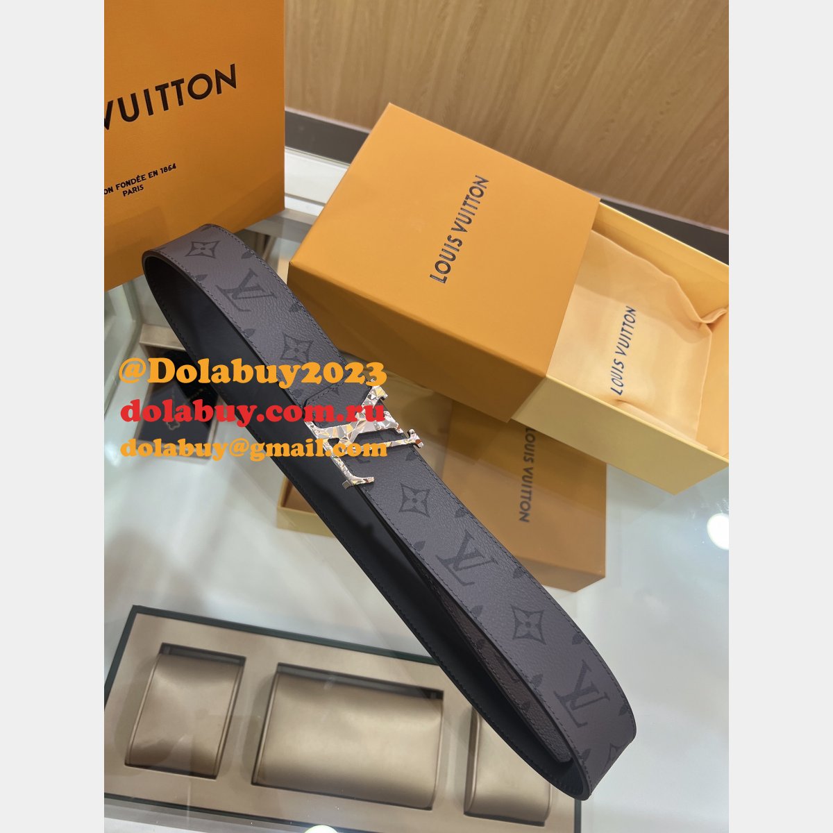 Buy Replicas Louis Vuitton AAA+ Belts Outlet 40mm Dolabuy