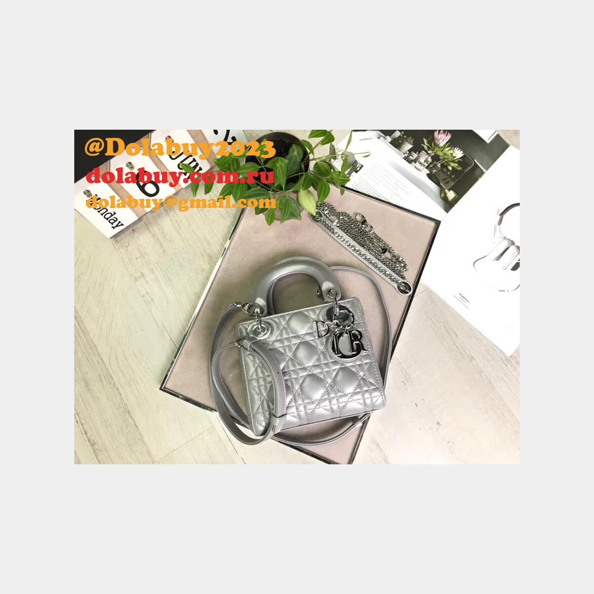 AAA+ Christian Lady Dior Handbags Online Purchase MINI 17CM