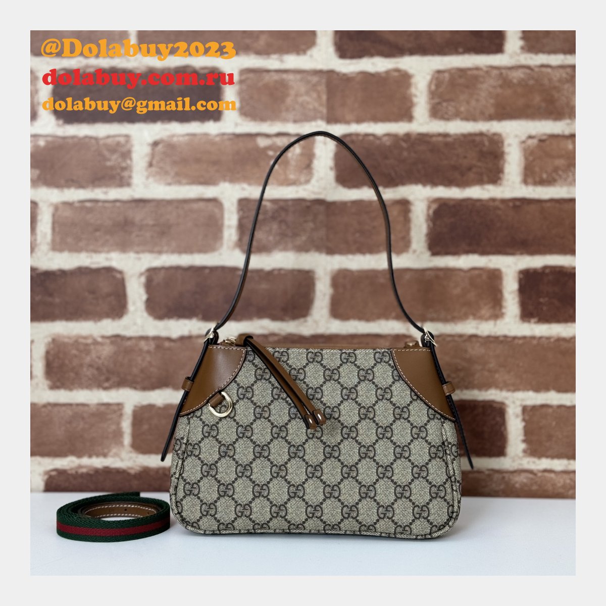 Gucci 1:1 Mirror GG Ophidia Shoulder 815218 Emblem Replica Bags