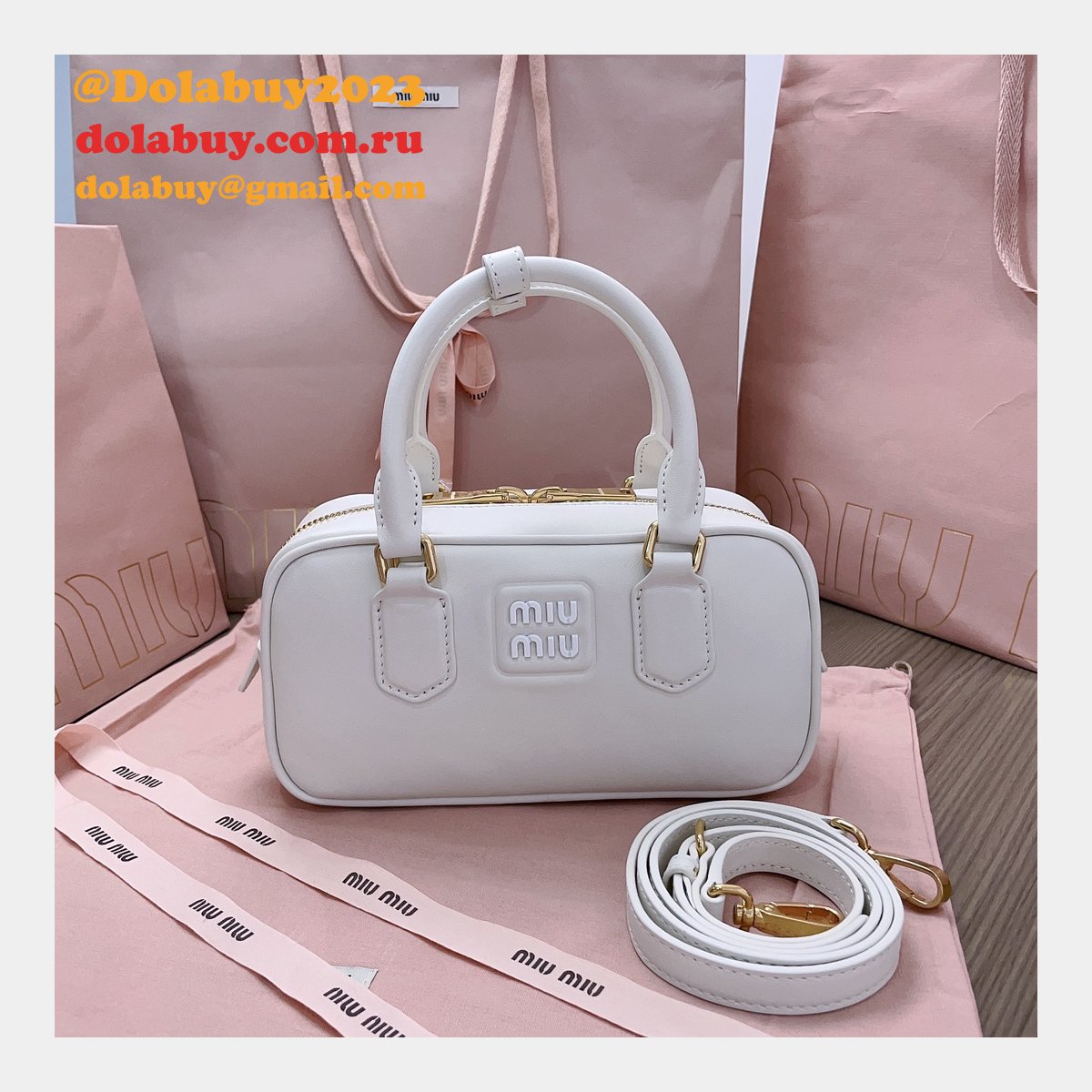 Wholesale Miu Miu Arcadie Leather Bag 5BB142