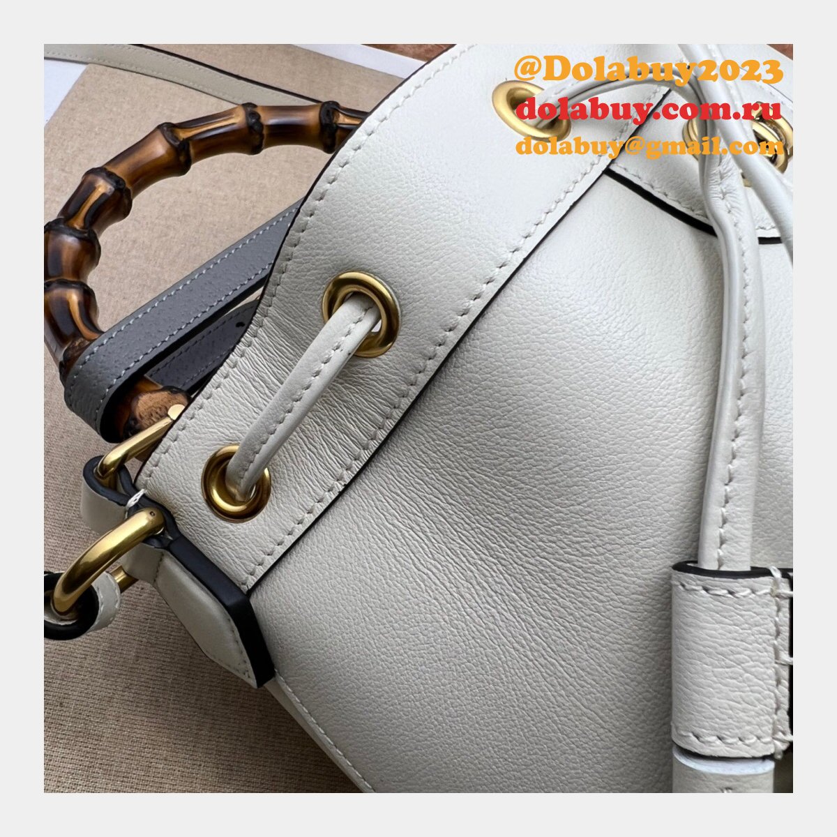 G*u*i diana top replica handle 724652 bucket aaa+ bag