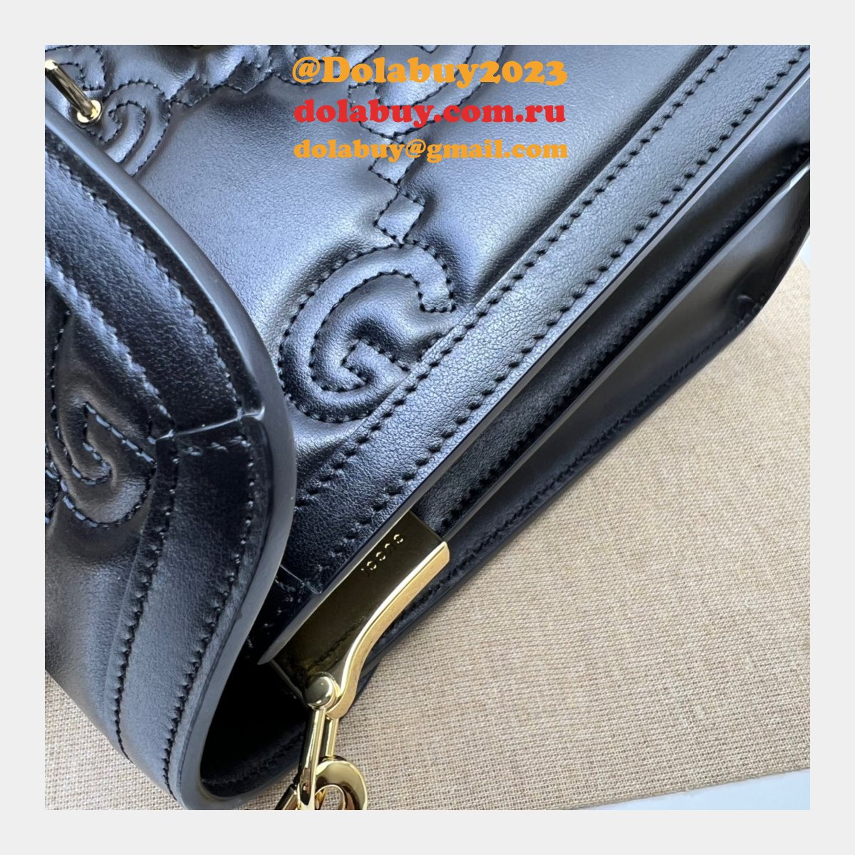 G*u*i fashion copy 736877 matelasse gg top handle bag