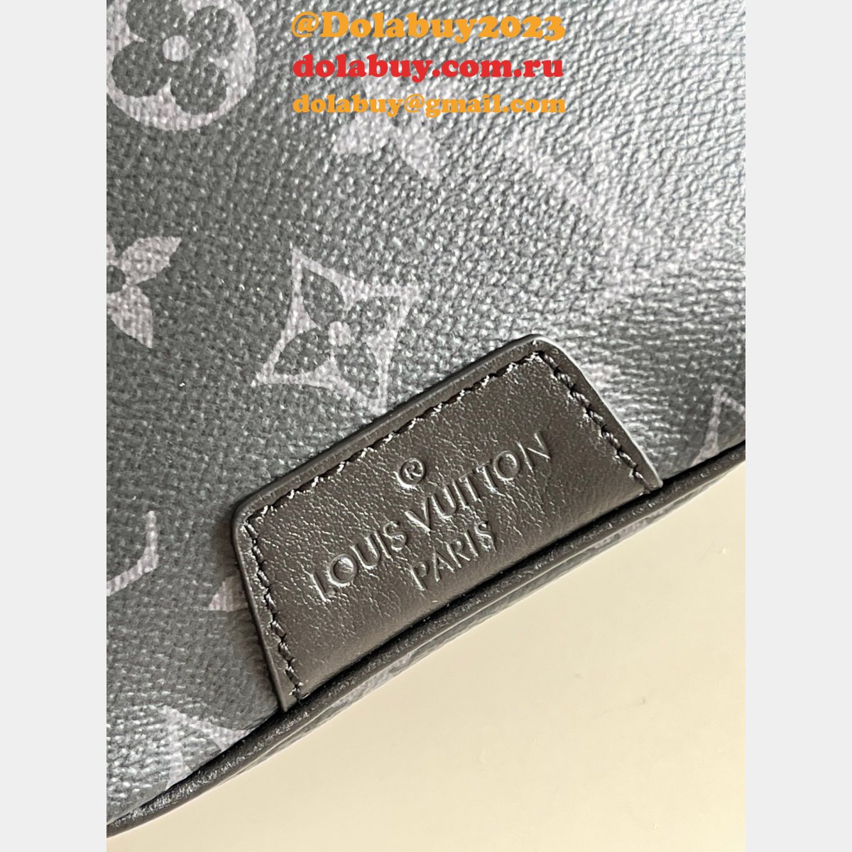 Louis Vuitton Designer M46035 Discovery Bumbag Monogram Eclipse Canvas