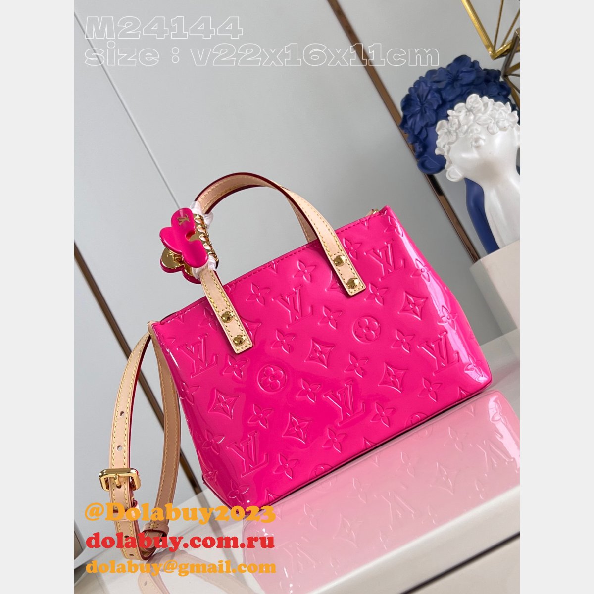 Reade New Monogram Vernis M24144/M24028 Order Replica Louis Vuitton Bag