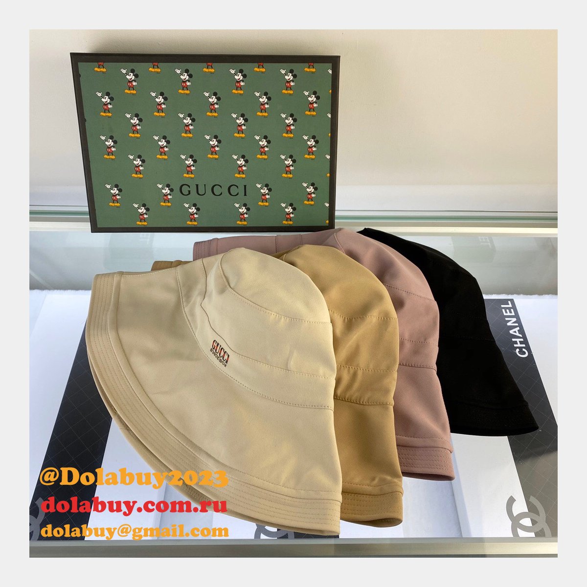 Luxury Gucci Foldable Simple fisherman hat