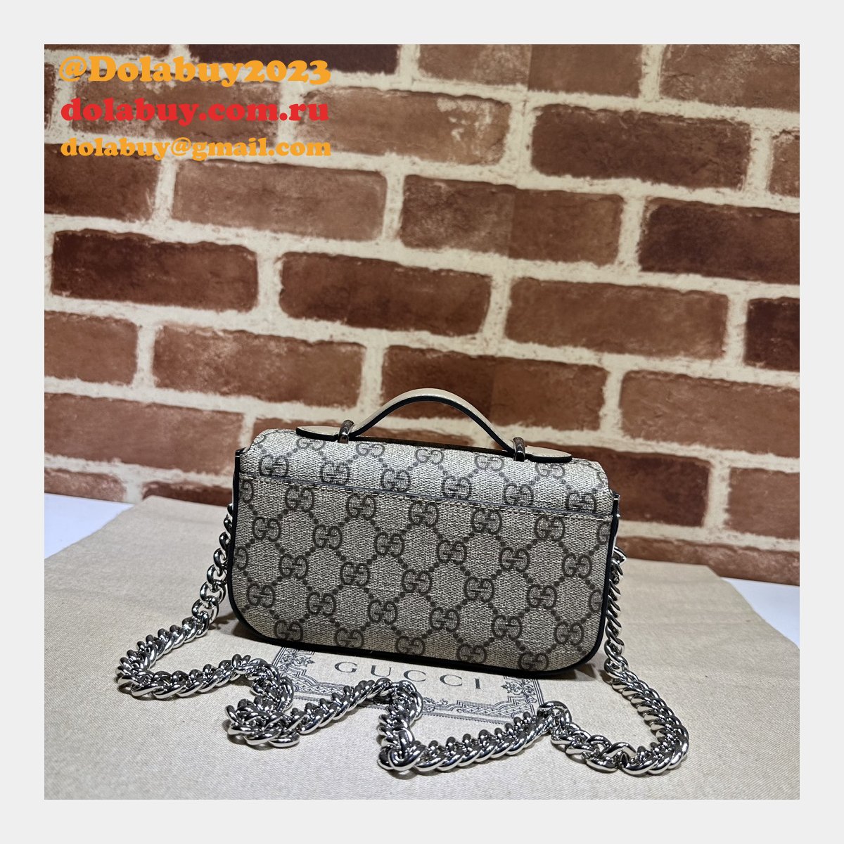 petite gg chain 1:1 mirror 760194 replicas G*u*i handbags