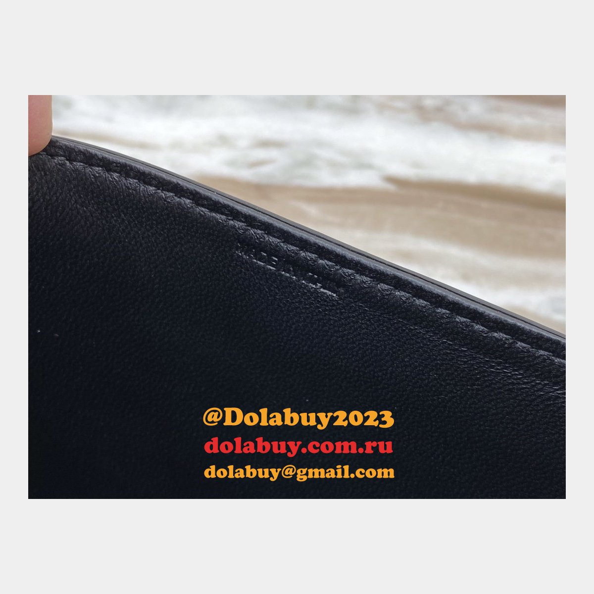 Celine Replica Small Besace 16 Bag Black satinated calfskin