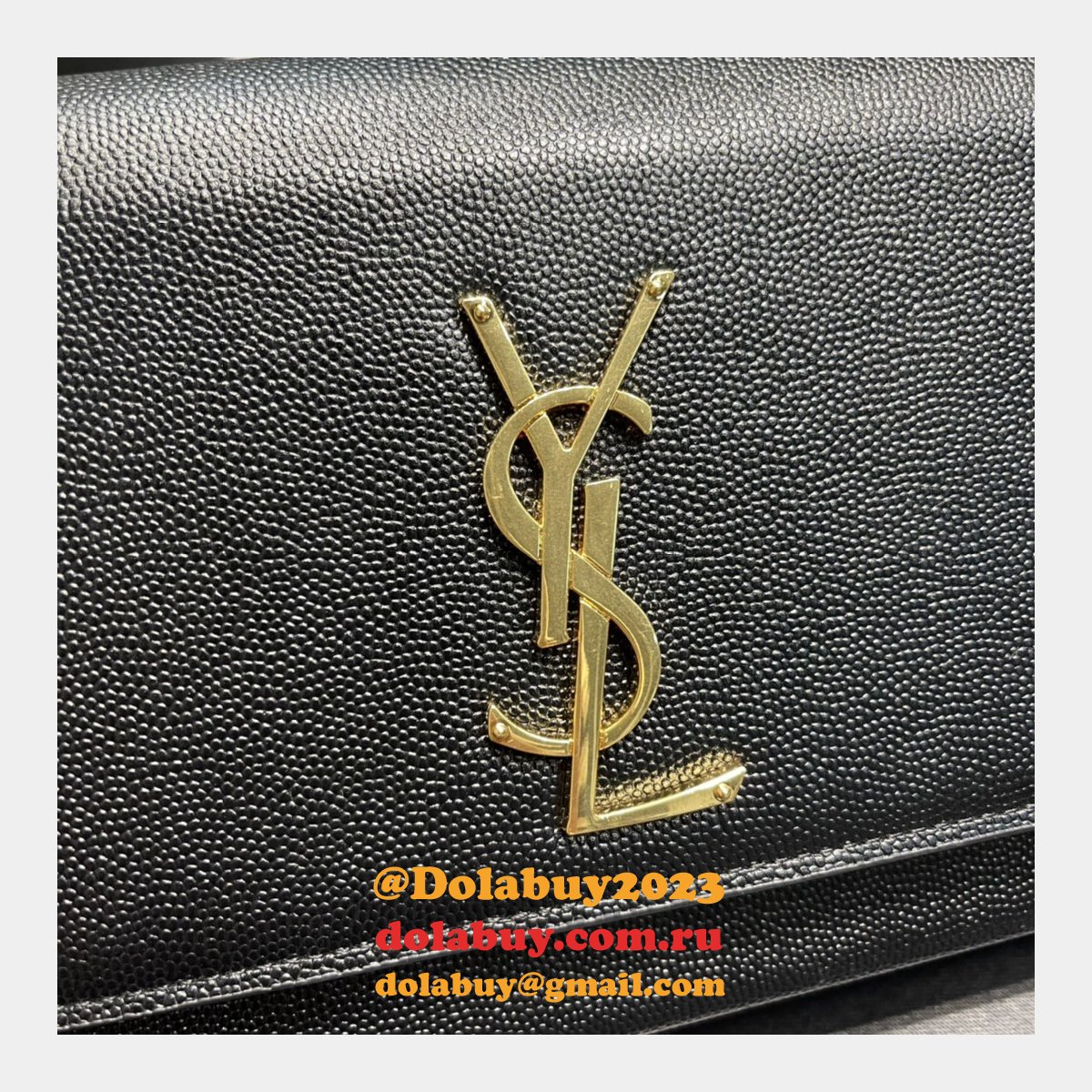 YSL Top Quality 364021 Original Caviar Leather Shoulder Fake Bag