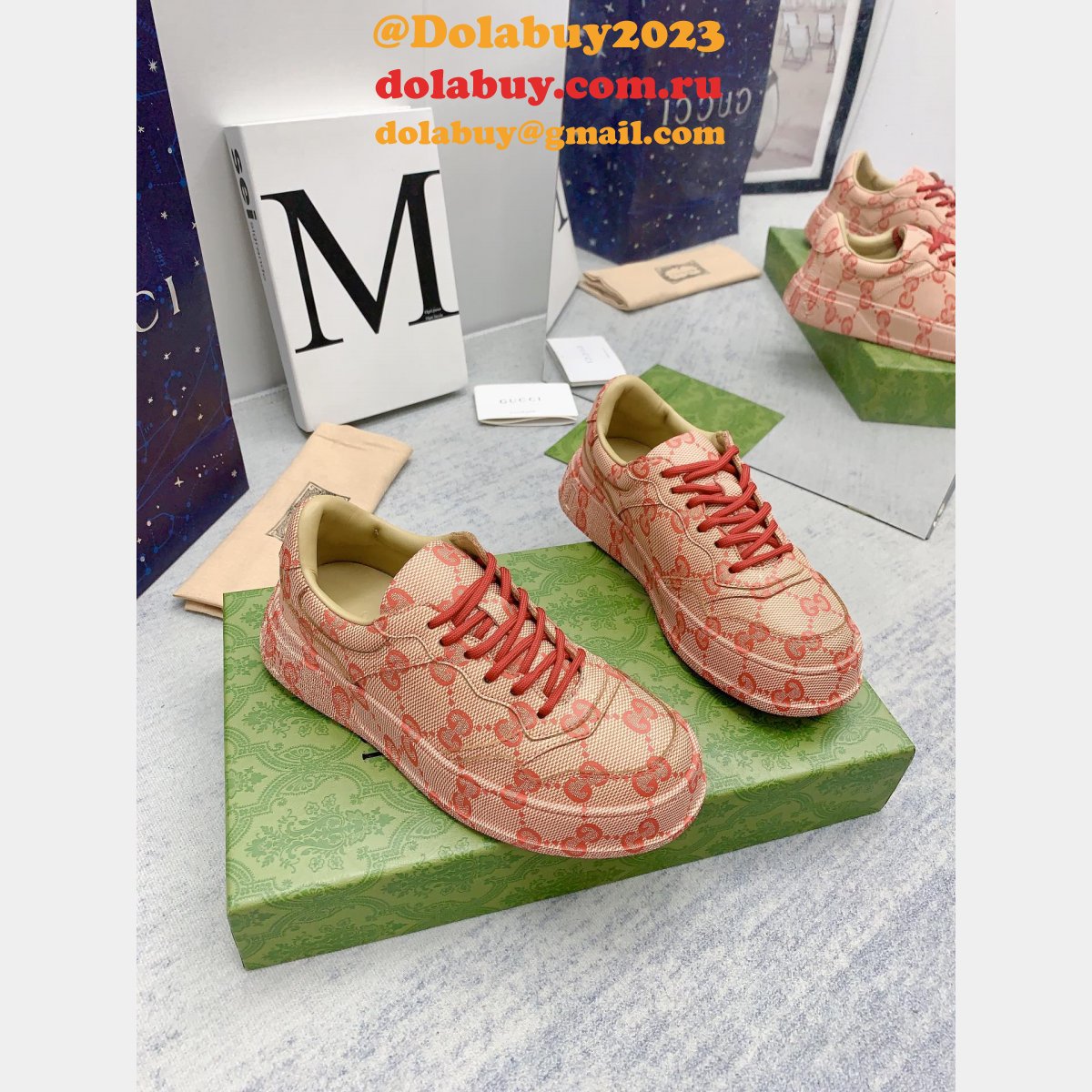 designer replica G*u*i biscuit classic presbyopia shoes