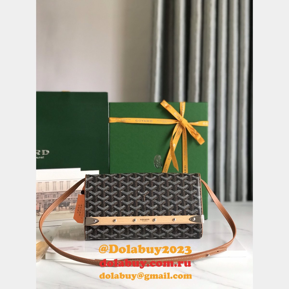 Monte-Carlo 020178 Designer Goyard Clutch Fashion Replica Bag
