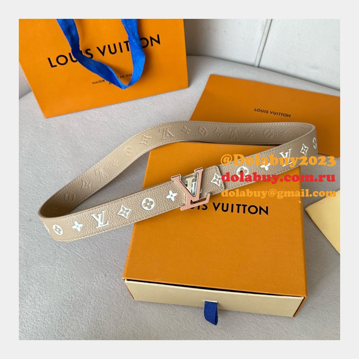 Duplicate LV Iconic 30mm Reversible Belt