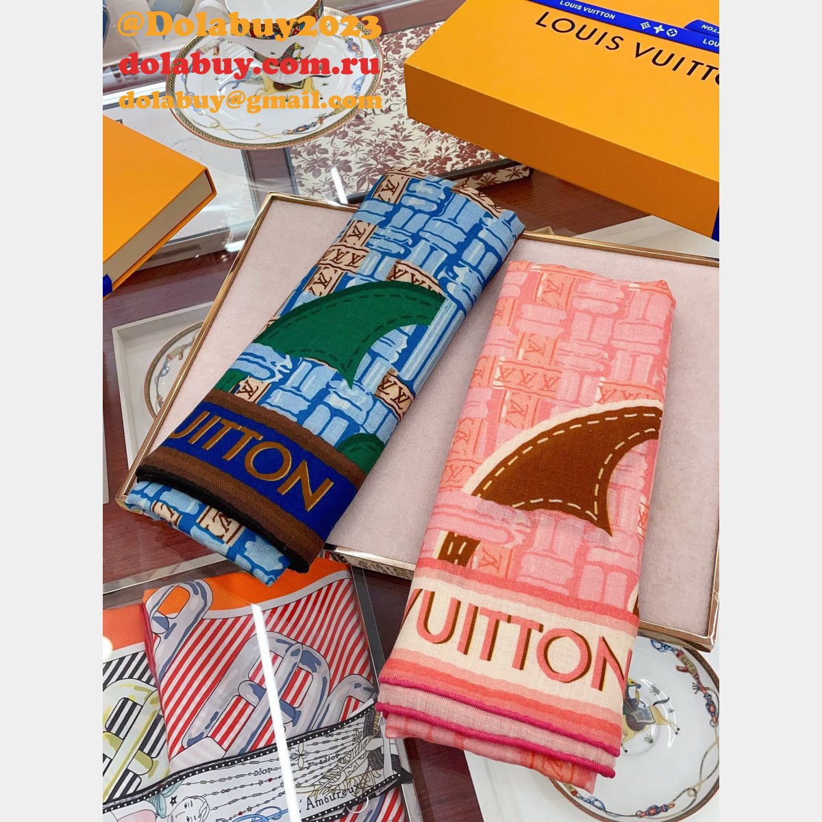 Fashion 7 Star LV CASHMERE SCARF