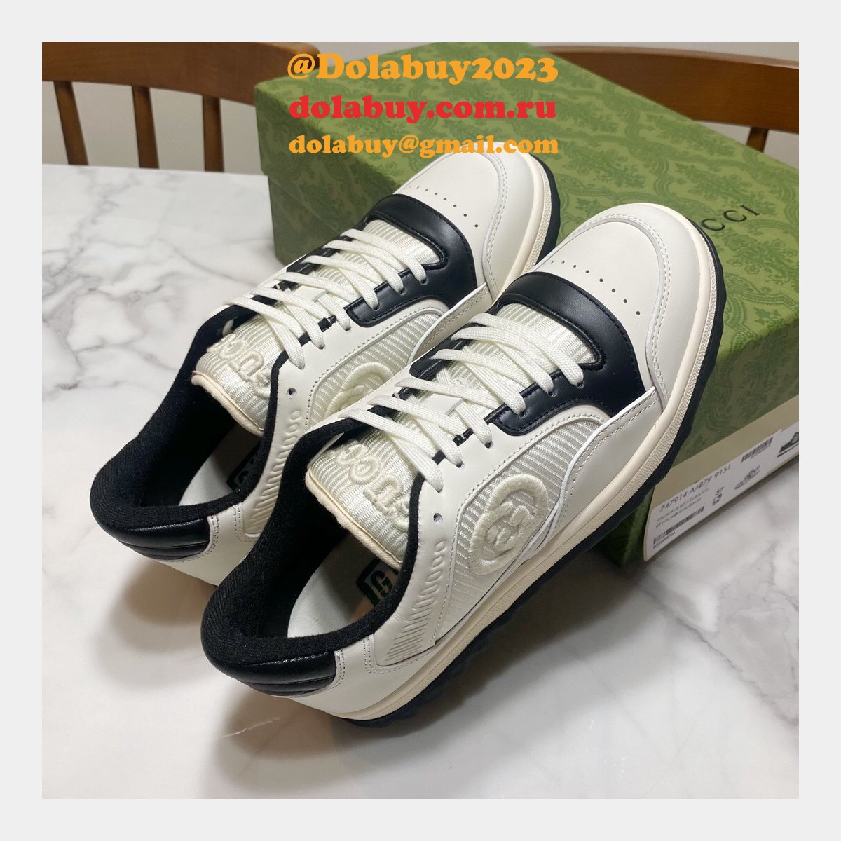 G*u*i replica inspired mac80 leather low-top sneakers 1:1 mirror shoes