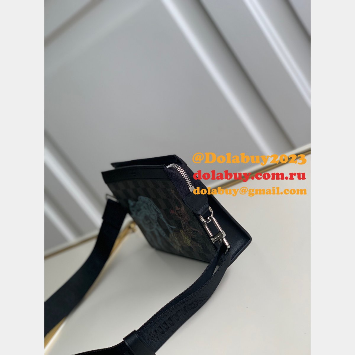 Louis Vuitton 7 Star AAA+ N64608 Gaston Wearable Wallet Damier Graphite Canvas