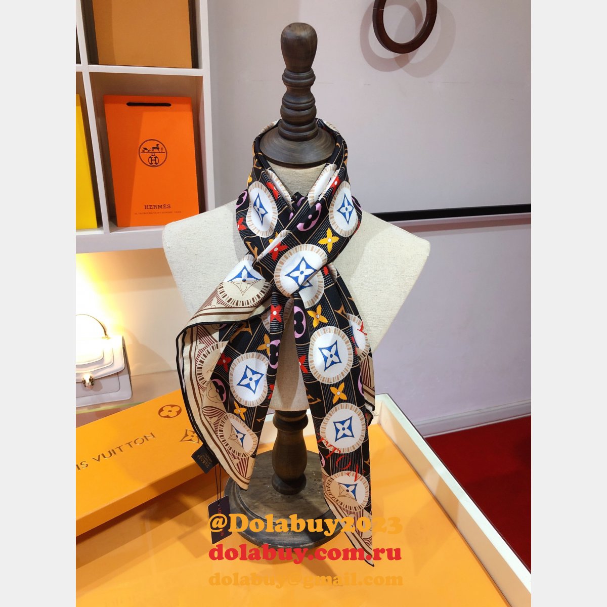 Designer Top Quality Fake Floral Scarves & Wraps for Women