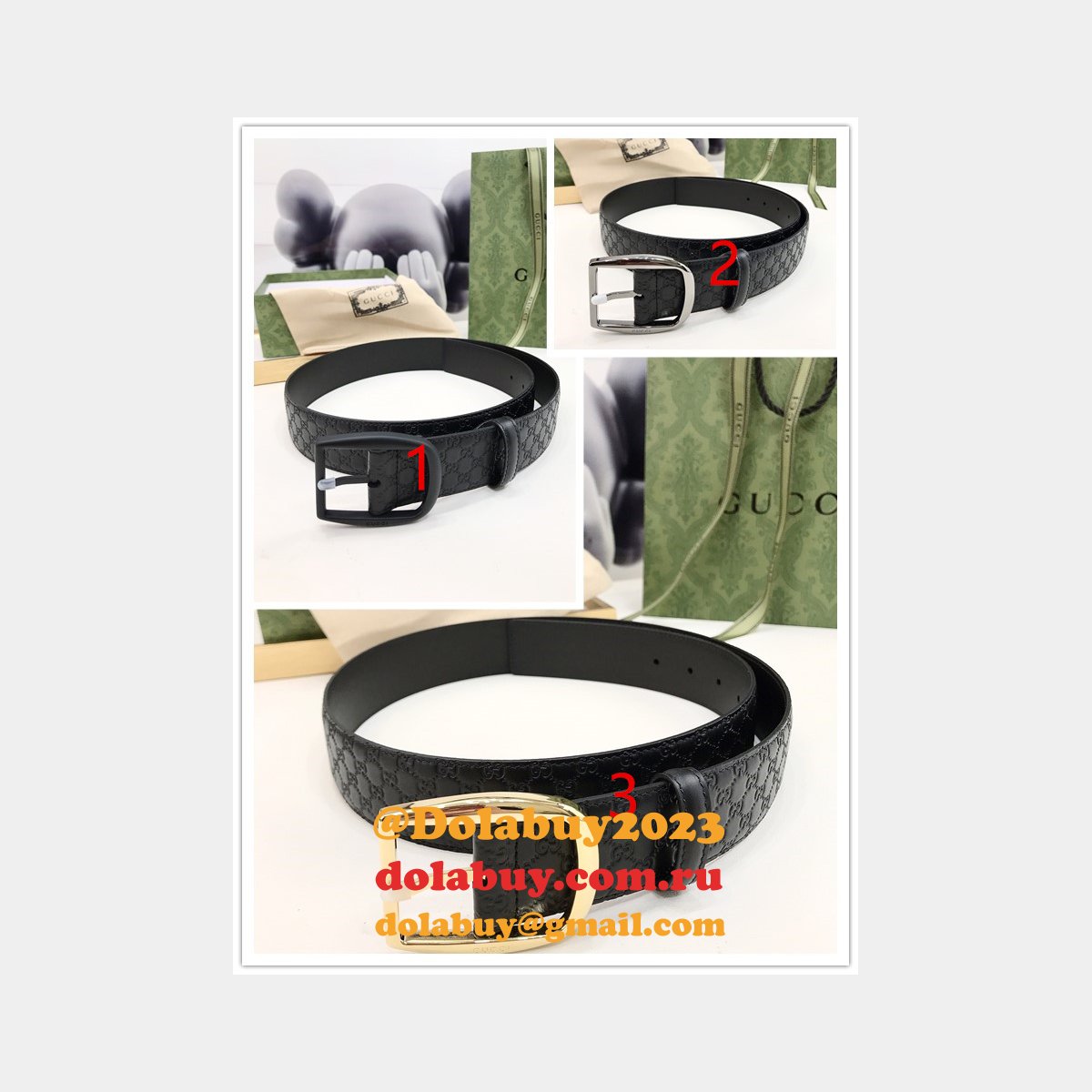 Luxury Inspired GG 40MM 7 Star Belt
