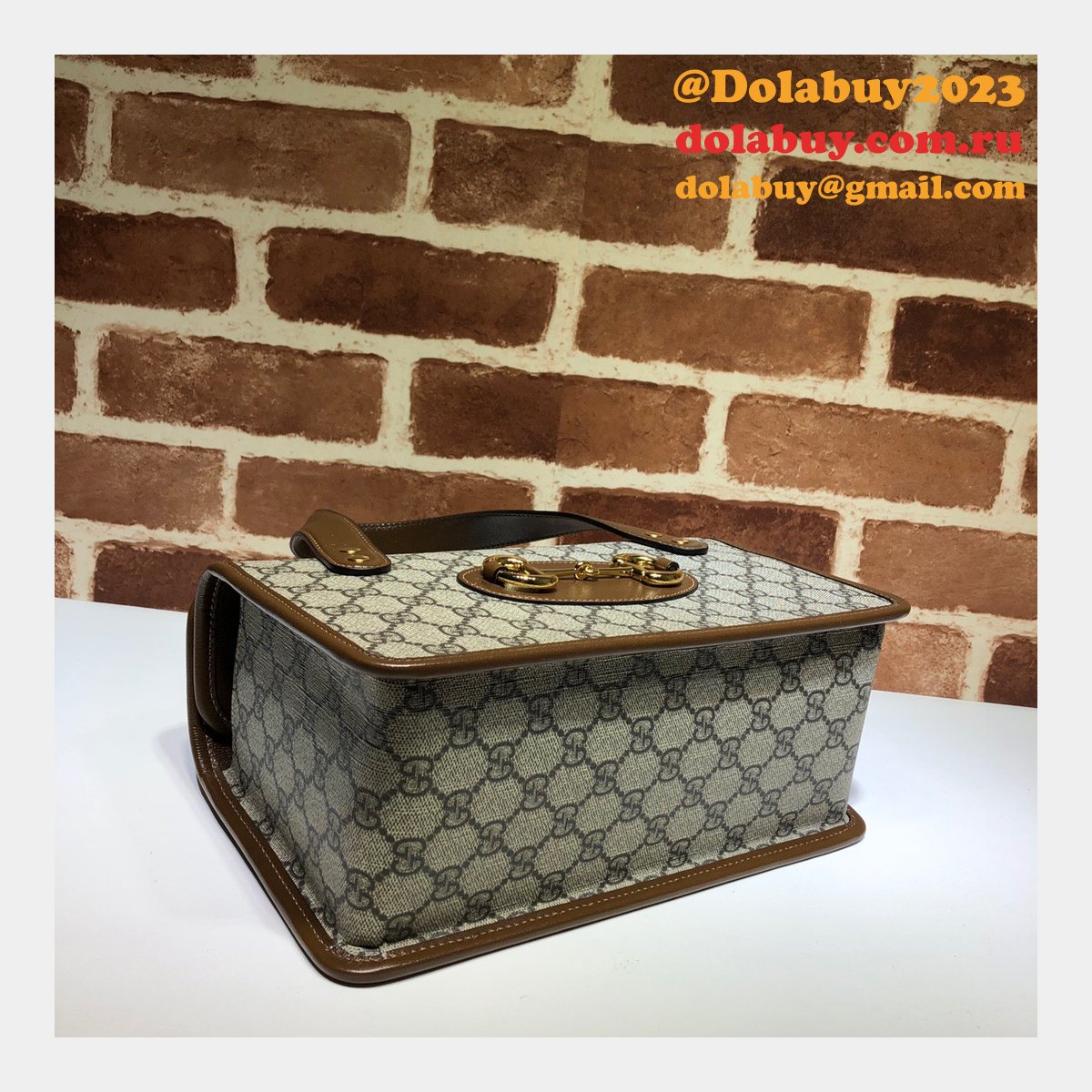 high quality replica G*u*i 627323 horsebit 1955 small top handle bag