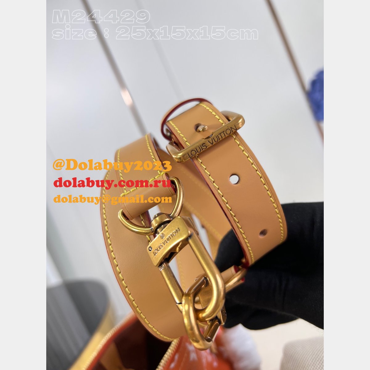 Keepall Bandoulière 50 M24429 Orange Designer Louis Vuitton Copy Bag