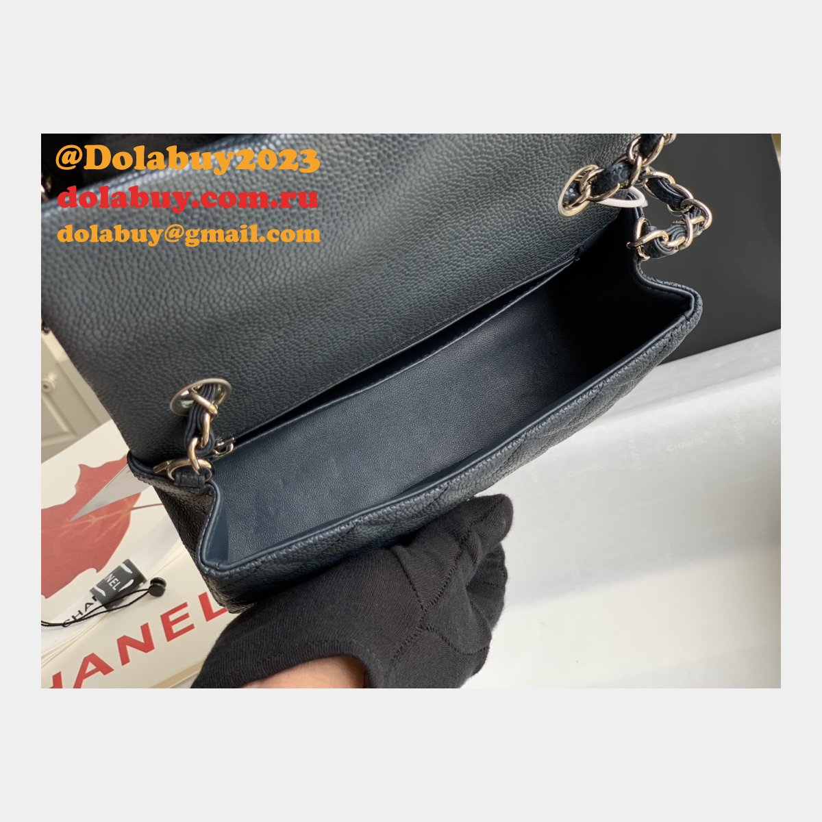 Cheap CC Caviar Leather Flap Bag 1116 20CM