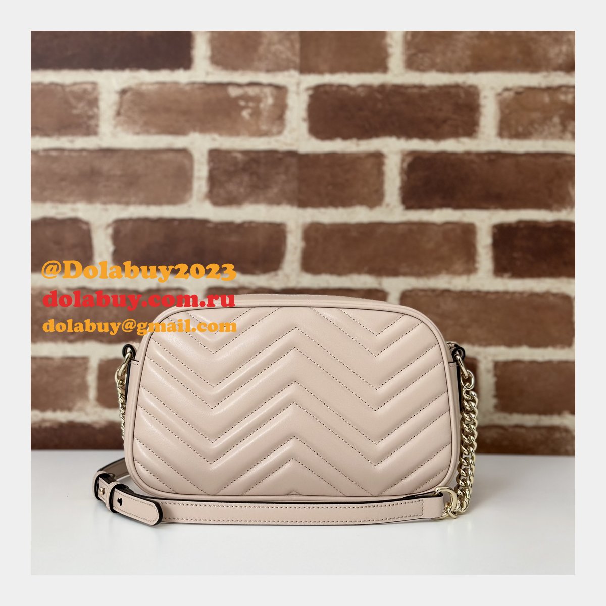 G*u*i replicas gg marmont 447632 pink shoulder best bag