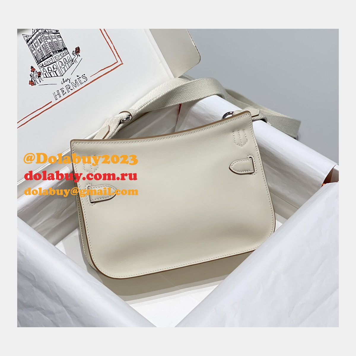 7 Star herems JYPSIERE MINI CALF leather handbag