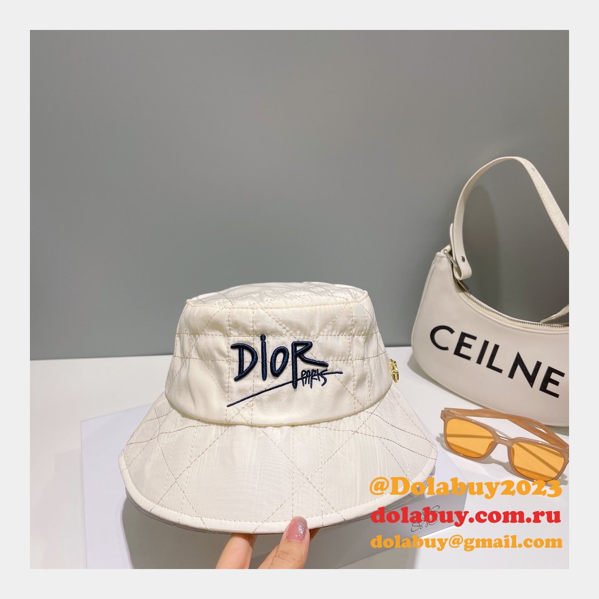 AAA+ Christian Dior Wild fisherman Temperament cap hat