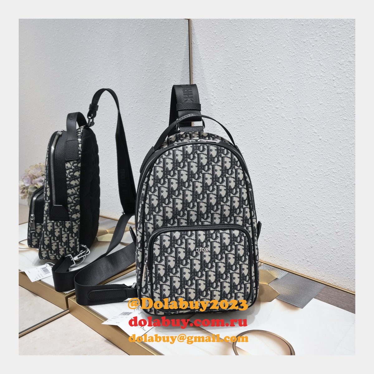 Designer CHRISTIAN DIOR SLING Rider men bag