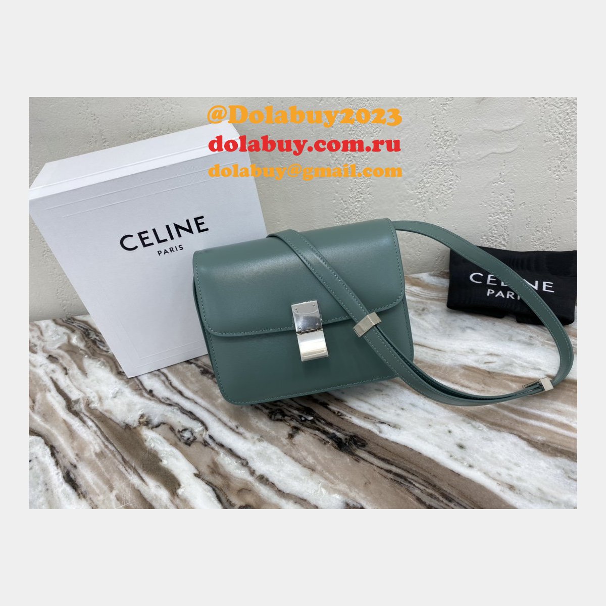Top Quality Celine Teen Classic Calfskin Box Bag