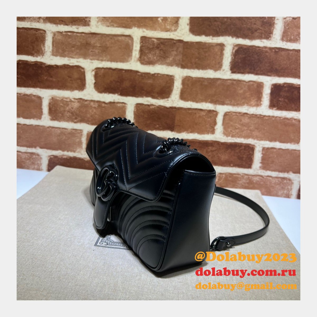 perfect G*u*i 443497 gg marmont small shoulder replicas bags