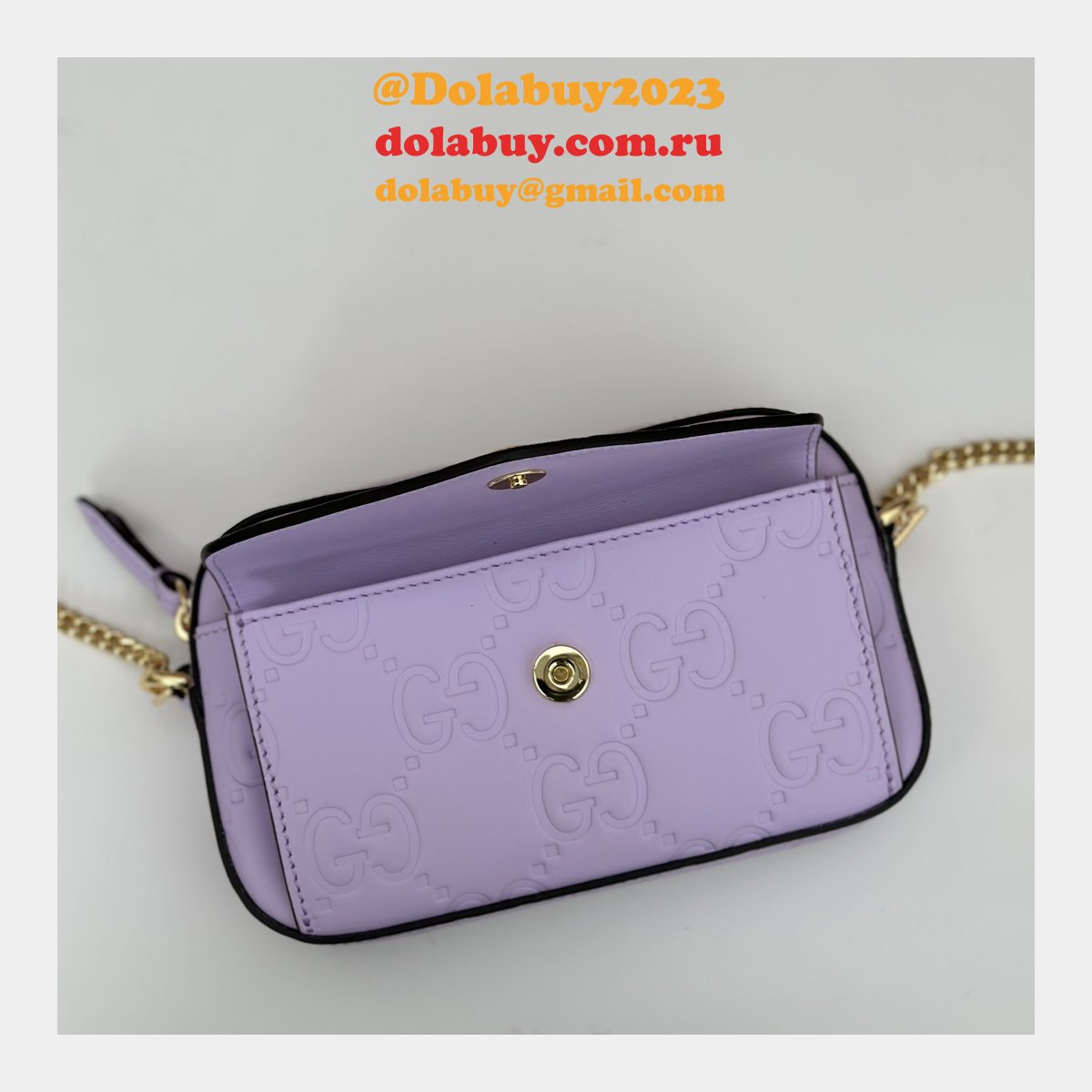 1:1 mirror G*u*i gg super mini shoulder duplicate 781554 bag