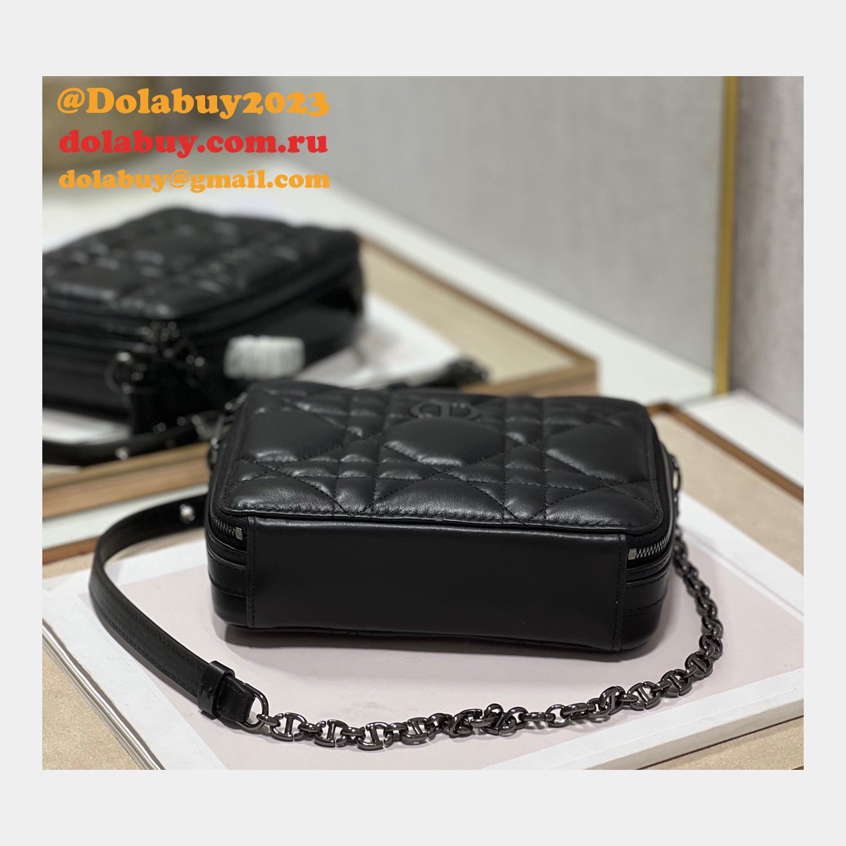 High Quality Dior 5140/2141 Replica Caro Box Bag