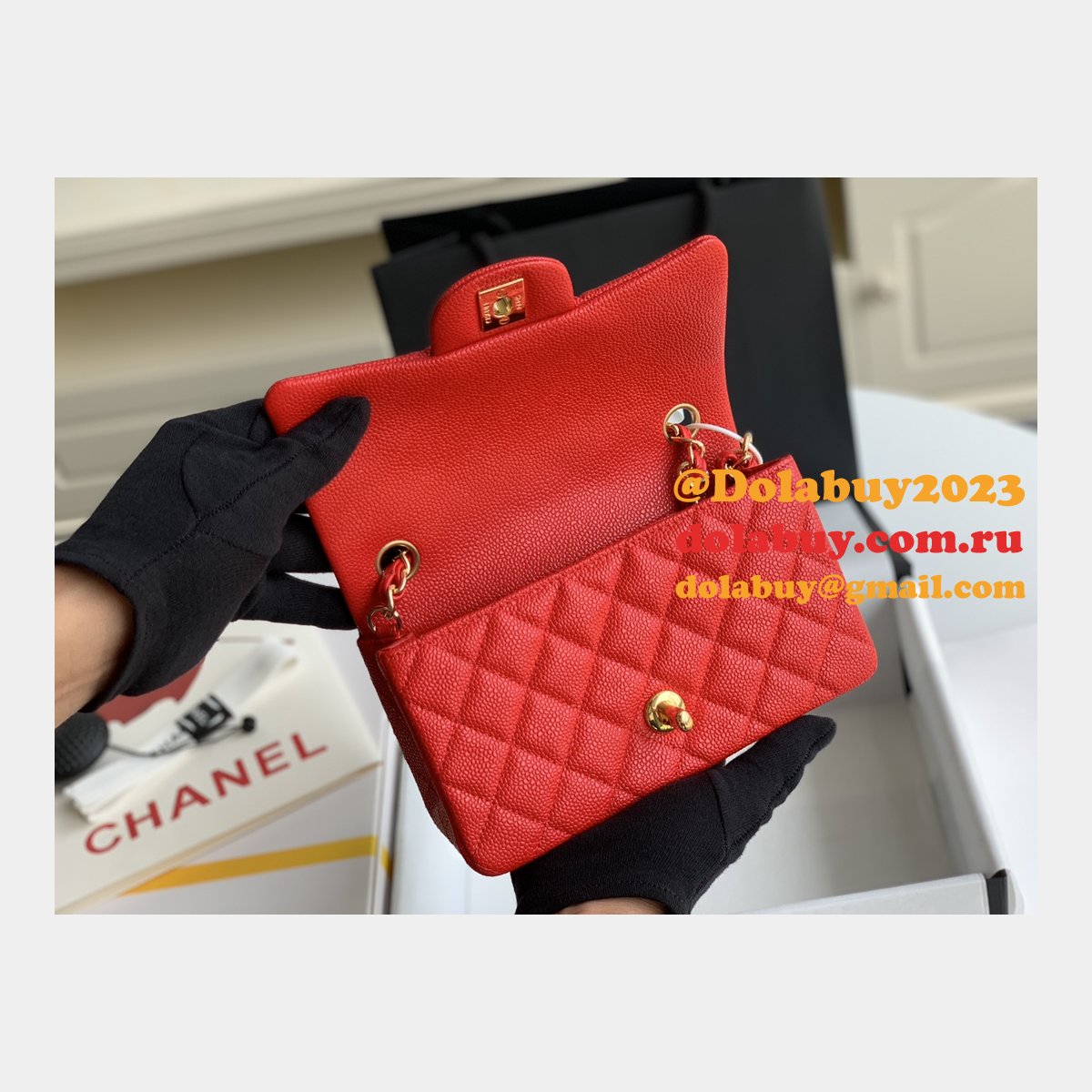 Cheap CC Caviar Leather Flap Bag 1116 20CM
