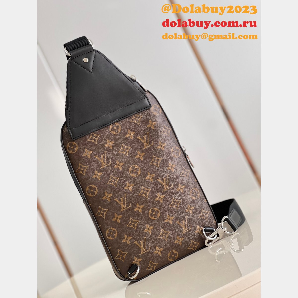 Wholesale Fake Louis Vuitton Avenue M46327 Slingbag Monogram Macassar Canvas