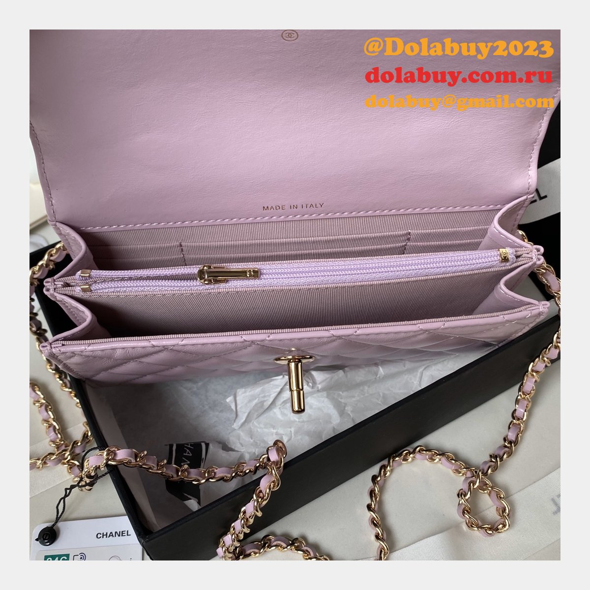 Designer Replicas AP3803 Clutches Shiny Perfect Chain Bag