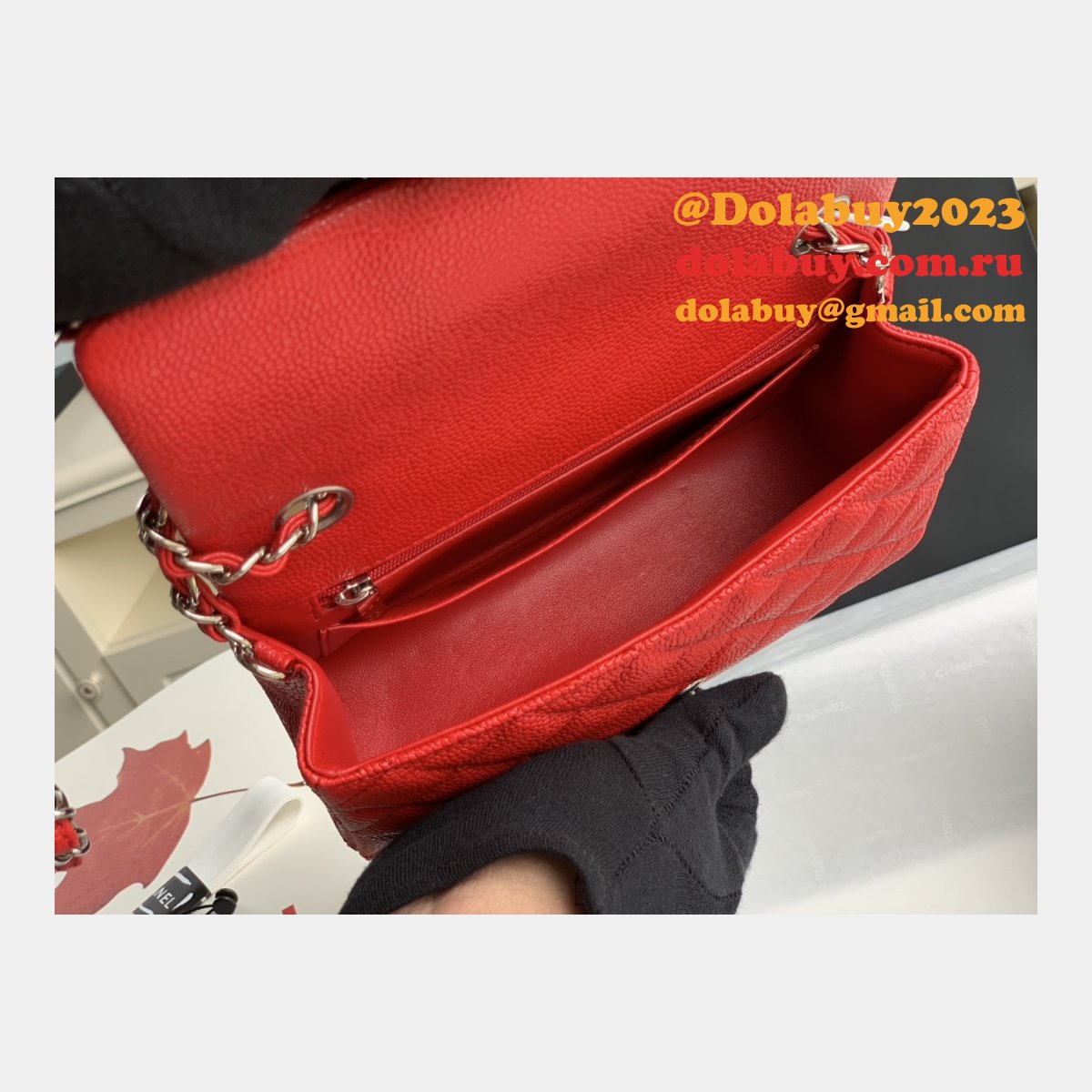 Cheap CC Caviar Leather Flap Bag 1116 20CM