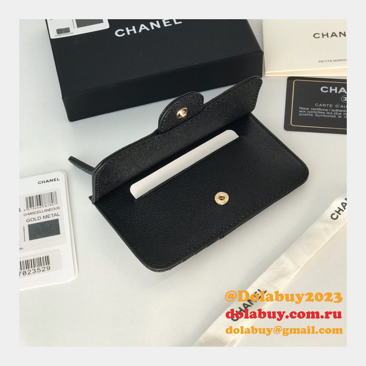 Replica CC Wallets and cardholders Designer AP0374 Black