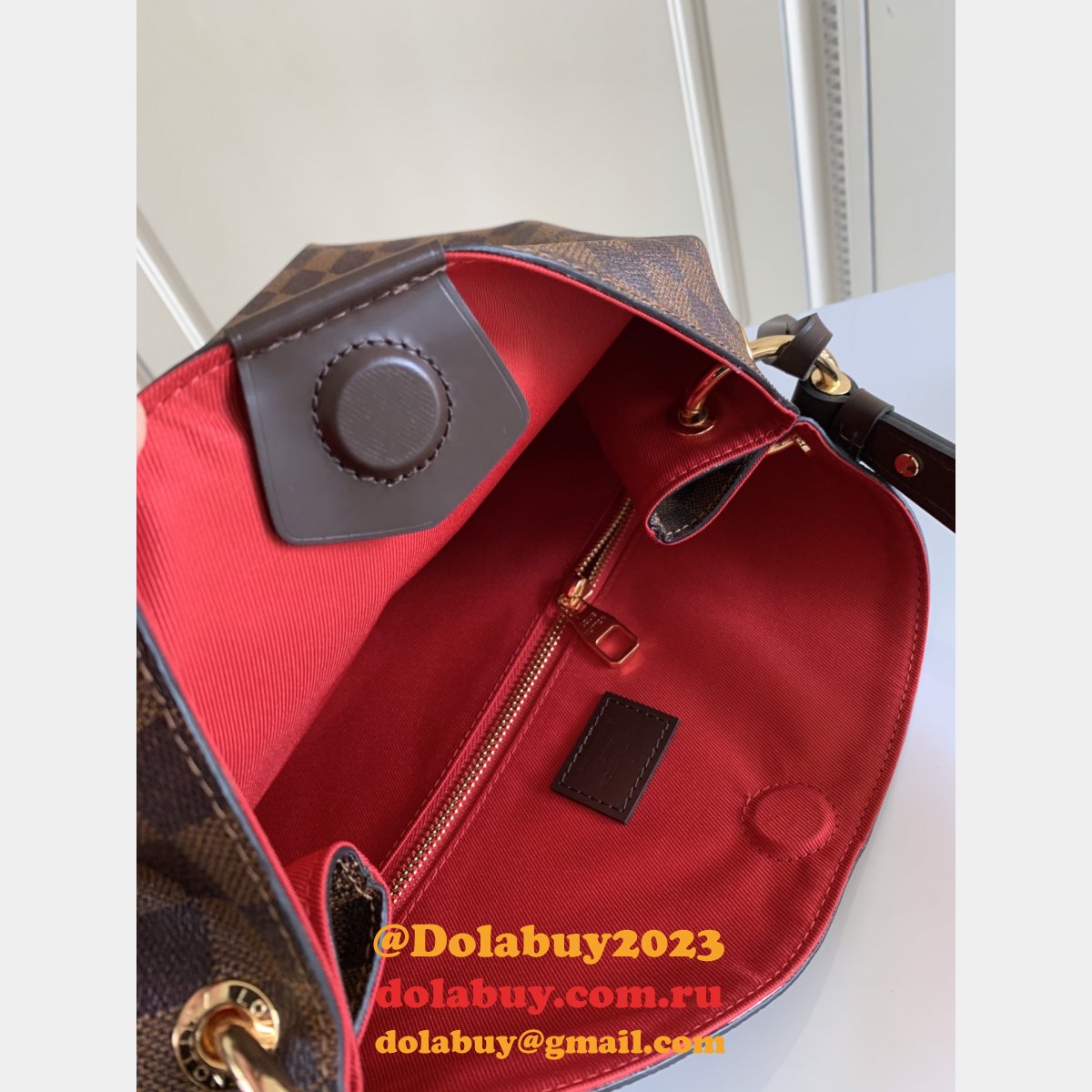 Best Louis Vuittons N44044 Graceful PM Damier Ebene in Brown