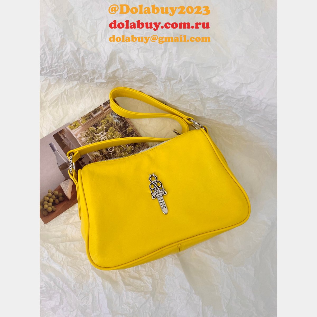 best Ch*0me He**ts replica silver hardware chicken nuggets bag